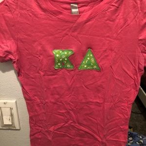 Stitched letter shirt